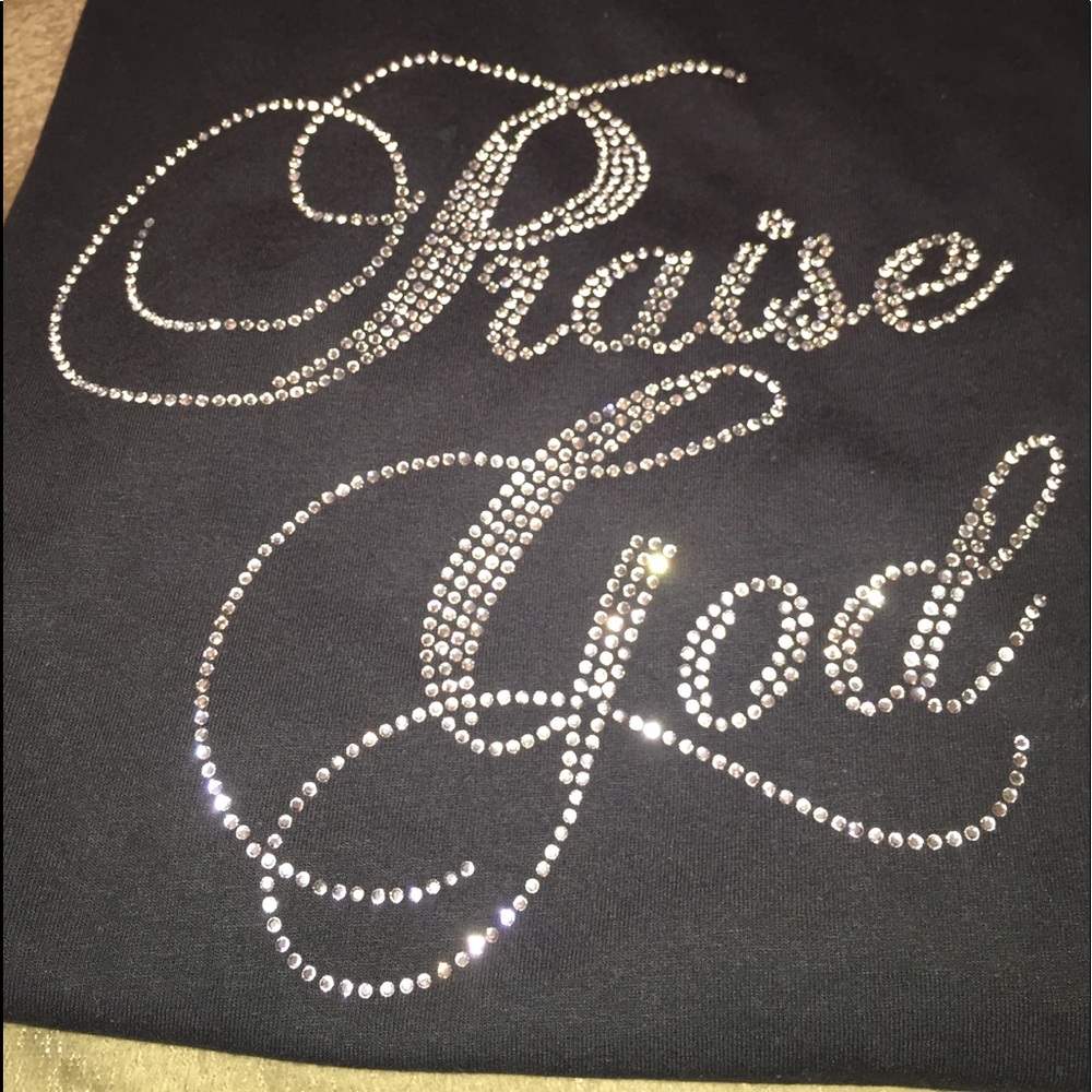 Praise God Rhinestone Tee